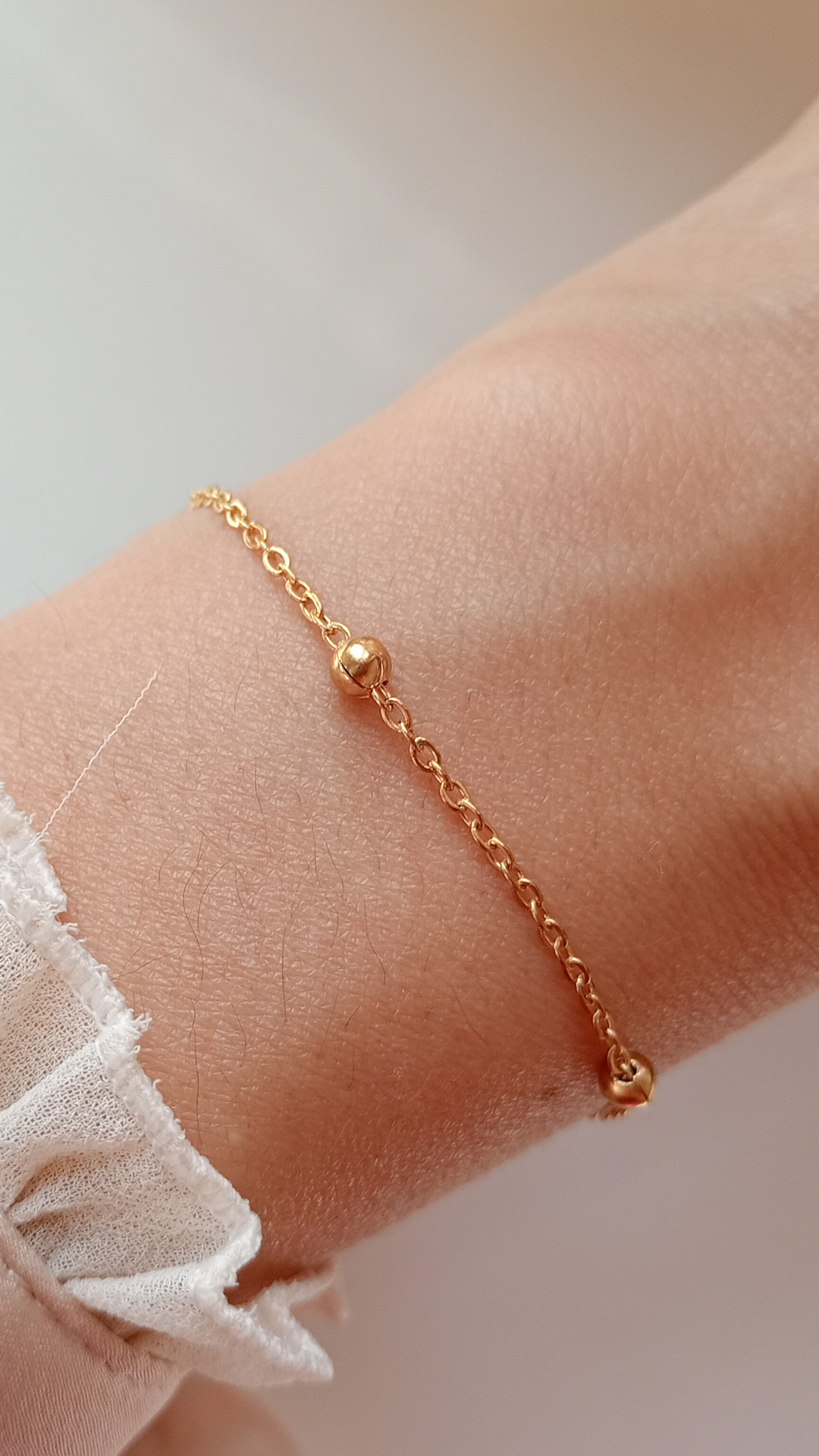 Pulsera de acero dorado